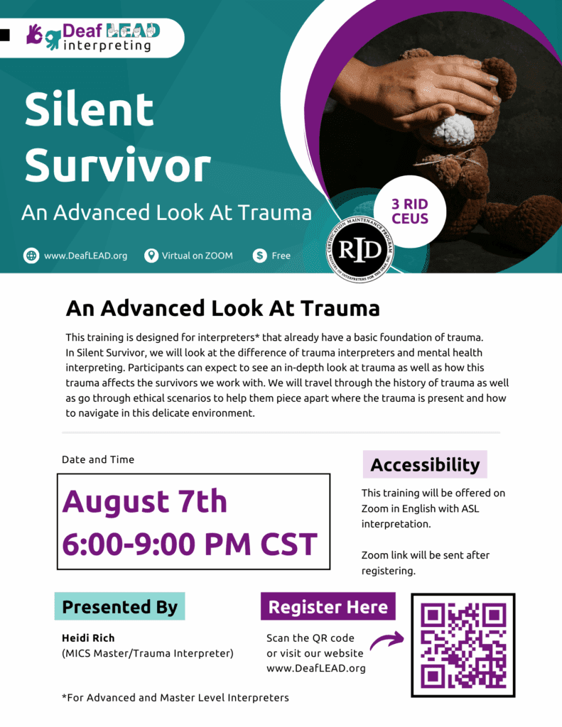 Silentsurvivoranadvancedlookattrauma
